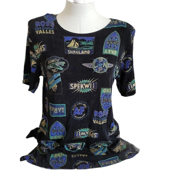 Vintage Jaipur Top Zephyr Spekii Shreland Black Metallic La Roca Custom LH8008 - Picture 3 of 8